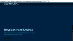 What Debrid.link website looked like in 2022 (2 years ago)