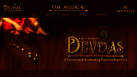 What Devdasmusical.com website looked like in 2022 (2 years ago)