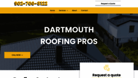 What Dartmouth-roofing.com website looked like in 2022 (2 years ago)