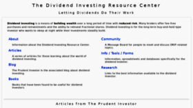 What Dripinvesting.org website looked like in 2022 (3 years ago)
