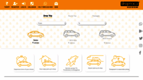 What Droptaxi.in website looked like in 2022 (2 years ago)