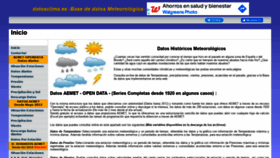 What Datosclima.es website looked like in 2022 (2 years ago)