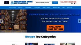 What Departmentstoreliquidations.com website looked like in 2022 (2 years ago)