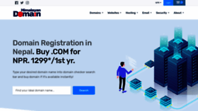 What Domainregistrationinnepal.com website looked like in 2022 (2 years ago)
