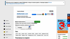 What Dislikemeter.com website looked like in 2022 (2 years ago)