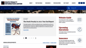 What Deathpenaltyinfo.org website looked like in 2022 (2 years ago)