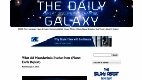 What Dailygalaxy.com website looked like in 2022 (2 years ago)