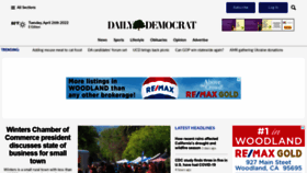 What Dailydemocrat.com website looked like in 2022 (2 years ago)
