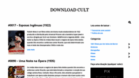 What Downloadcult.org website looked like in 2022 (2 years ago)