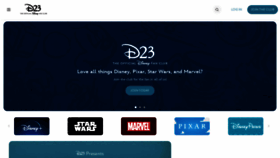 What D23.com website looked like in 2022 (2 years ago)