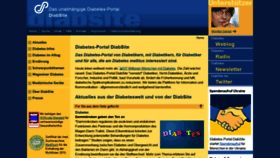 What Diabsite.de website looked like in 2022 (1 year ago)