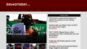 What Davaotoday.com website looked like in 2022 (1 year ago)