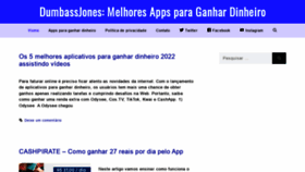 What Dumbassjones.com website looked like in 2022 (2 years ago)
