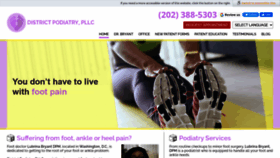 What Districtpodiatry.com website looked like in 2022 (2 years ago)