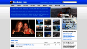 What Divebuddy.com website looked like in 2022 (1 year ago)
