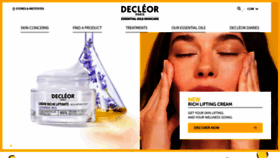What Decleor.com website looked like in 2022 (1 year ago)