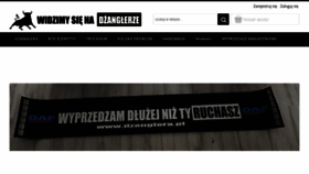 What Dzanglera.pl website looked like in 2022 (2 years ago)