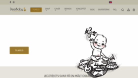 What Dearbaby.dk website looked like in 2022 (3 years ago)