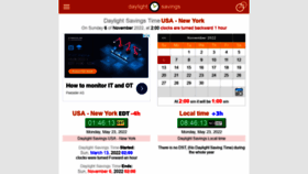 What Daylight-savings.com website looked like in 2022 (3 years ago)
