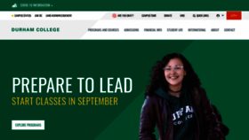 What Durhamcollege.ca website looked like in 2022 (1 year ago)
