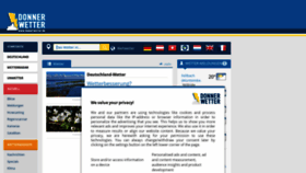What Donnerwetter.de website looked like in 2022 (1 year ago)