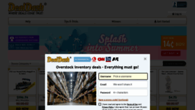 What Dealdash.com website looked like in 2022 (1 year ago)