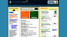 What Devnetjobsindia.org website looked like in 2022 (1 year ago)