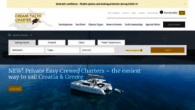 What Dreamyachtcharter.com website looked like in 2022 (1 year ago)