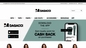 What Dagacci.com website looked like in 2022 (1 year ago)