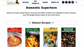 What Domesticsuperhero.com website looked like in 2022 (1 year ago)