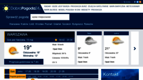 What Dobrapogoda24.pl website looked like in 2022 (1 year ago)
