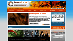 What Dailygood.org website looked like in 2022 (1 year ago)