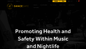 What Dancesafe.org website looked like in 2022 (1 year ago)