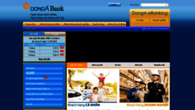 What Dongabank.com.vn website looked like in 2022 (1 year ago)