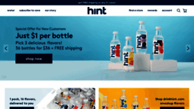 What Drinkhint.com website looked like in 2022 (1 year ago)