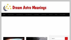 What Dreamastromeanings.com website looked like in 2022 (1 year ago)