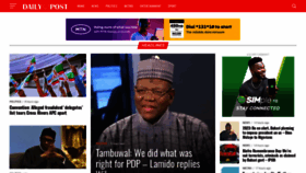 What Dailypost.ng website looked like in 2022 (1 year ago)