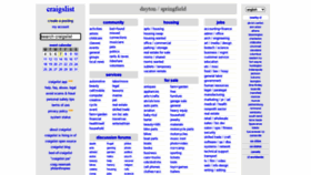 What Dayton.craigslist.org website looked like in 2022 (1 year ago)