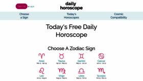 What Dailyhoroscope.com website looked like in 2022 (1 year ago)