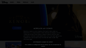 What Disney.es website looked like in 2022 (1 year ago)