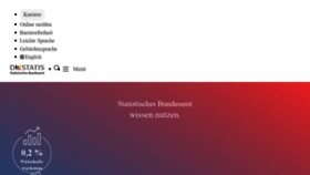 What Destatis.de website looked like in 2022 (3 years ago)