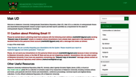 What Dissertations.mak.ac.ug website looked like in 2022 (1 year ago)