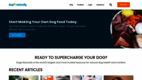 What Dogsnaturallymagazine.com website looked like in 2022 (1 year ago)
