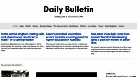 What Dailybulletin.com.au website looked like in 2022 (1 year ago)