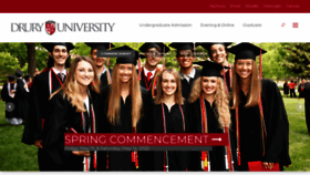 What Drury.edu website looked like in 2022 (1 year ago)