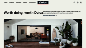 What Dulux.com.au website looked like in 2022 (1 year ago)