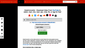 What Dodoconverter.com website looked like in 2022 (1 year ago)