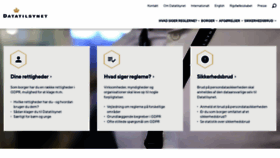 What Datatilsynet.dk website looked like in 2022 (1 year ago)