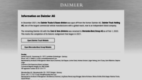 What Daimler.com website looked like in 2022 (1 year ago)
