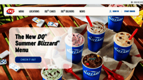 What Dairyqueen.com website looked like in 2022 (1 year ago)